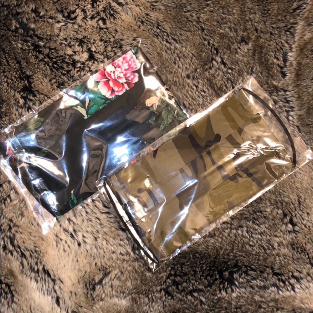NWT Johnny Was Silk Face Masks - Floral + Camo